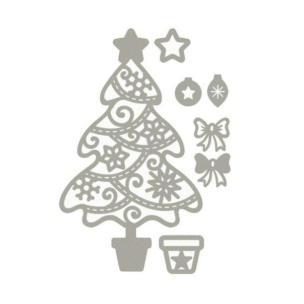Christmas Tree Metal Cutting Dies Stencil Scrapbooking Embossing Craft Christmas Tree Metal Cutting Dies Stencil Scrapbooking Embossing Craft